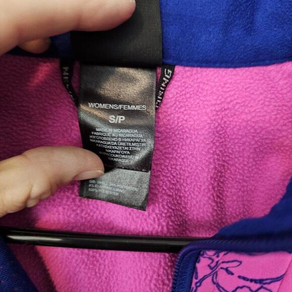 The North Face Full Zip Jacket Women S P Apex Bionic Floral Pink Soft Shell - Picture 5 of 10